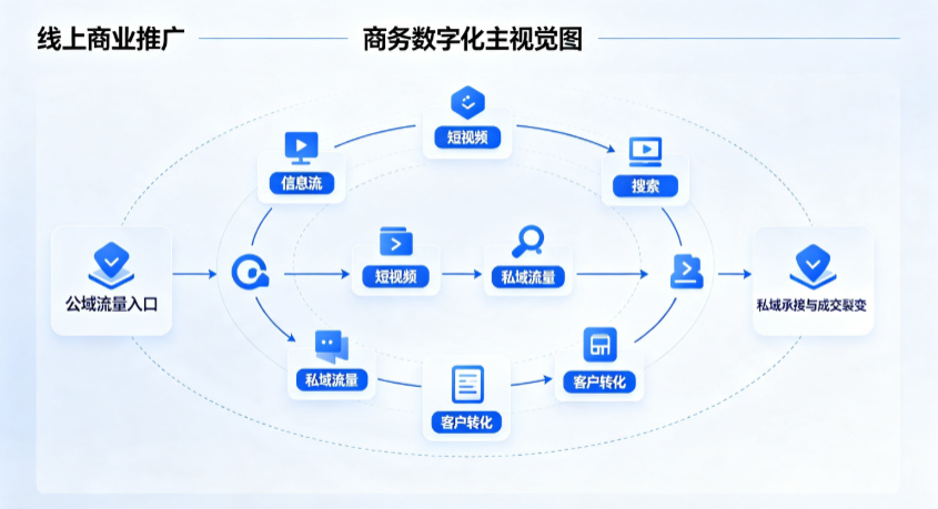 荥阳市线上商业推广怎么做？全域流量闭环搭建与低成本转化实战指南